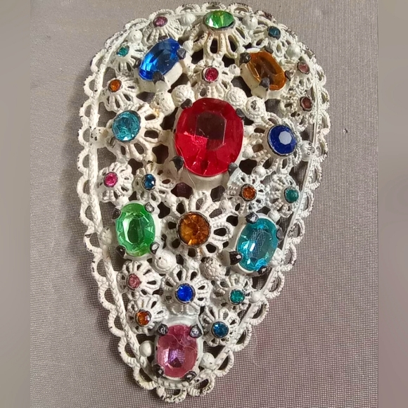 Czech Dress Clip Antique - Picture 1 of 2